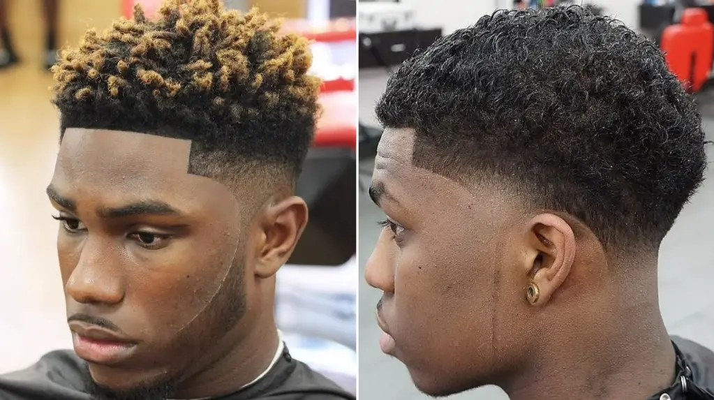 Low Taper Fade Curly Hair